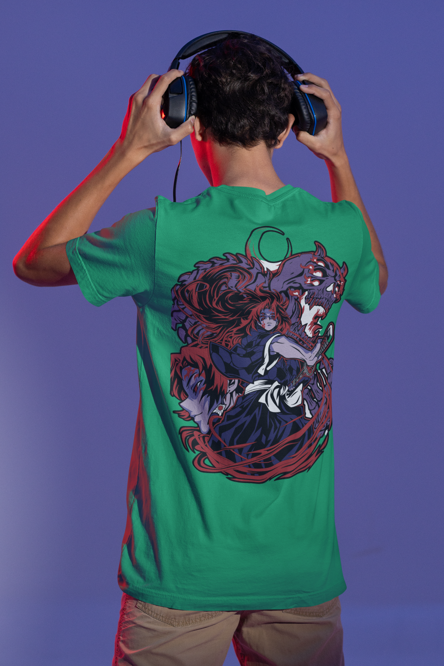 Yoriichi Demon Slayer Oversized Anime T-shirt