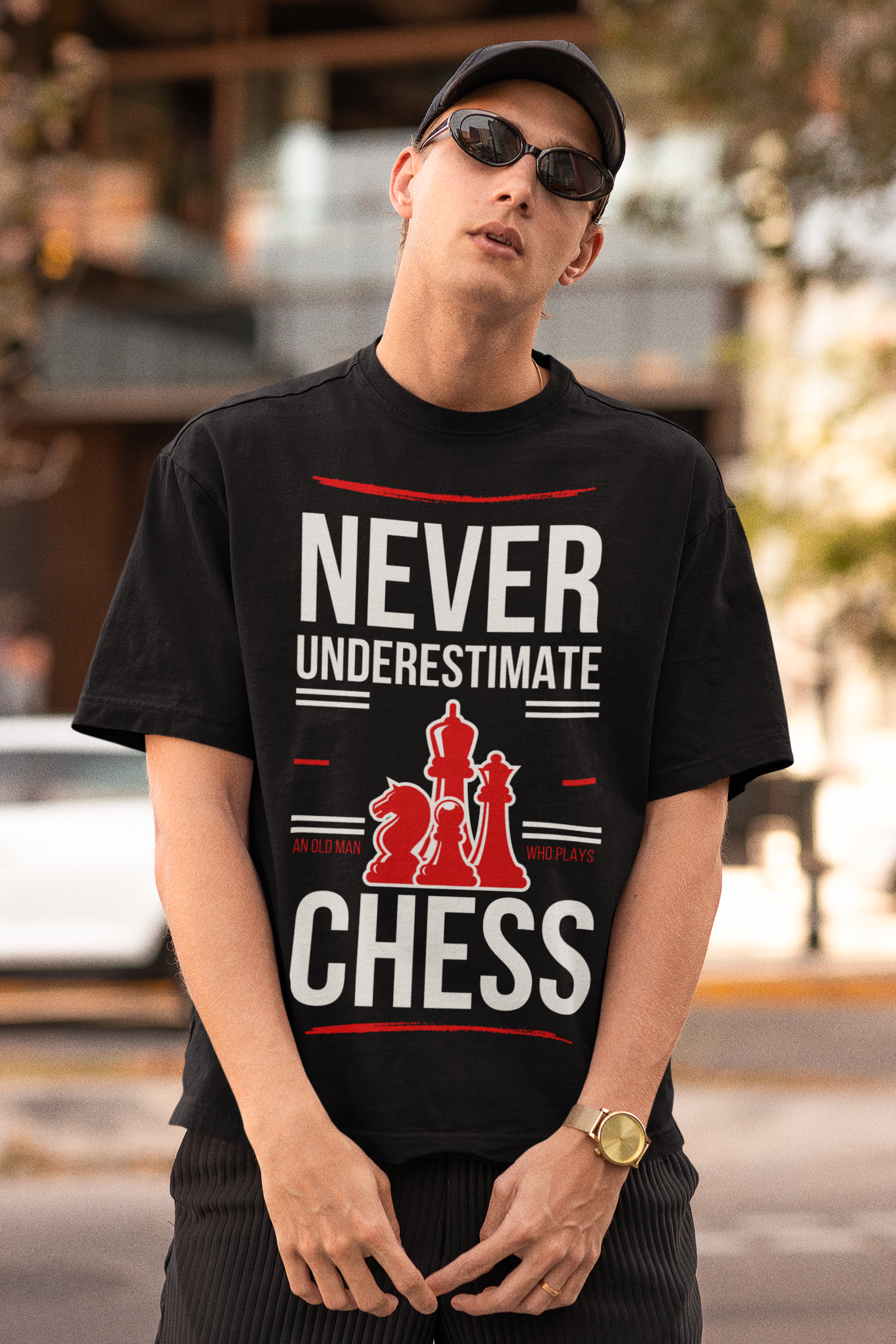 CHESS PLAYER Oversized T-Shirts