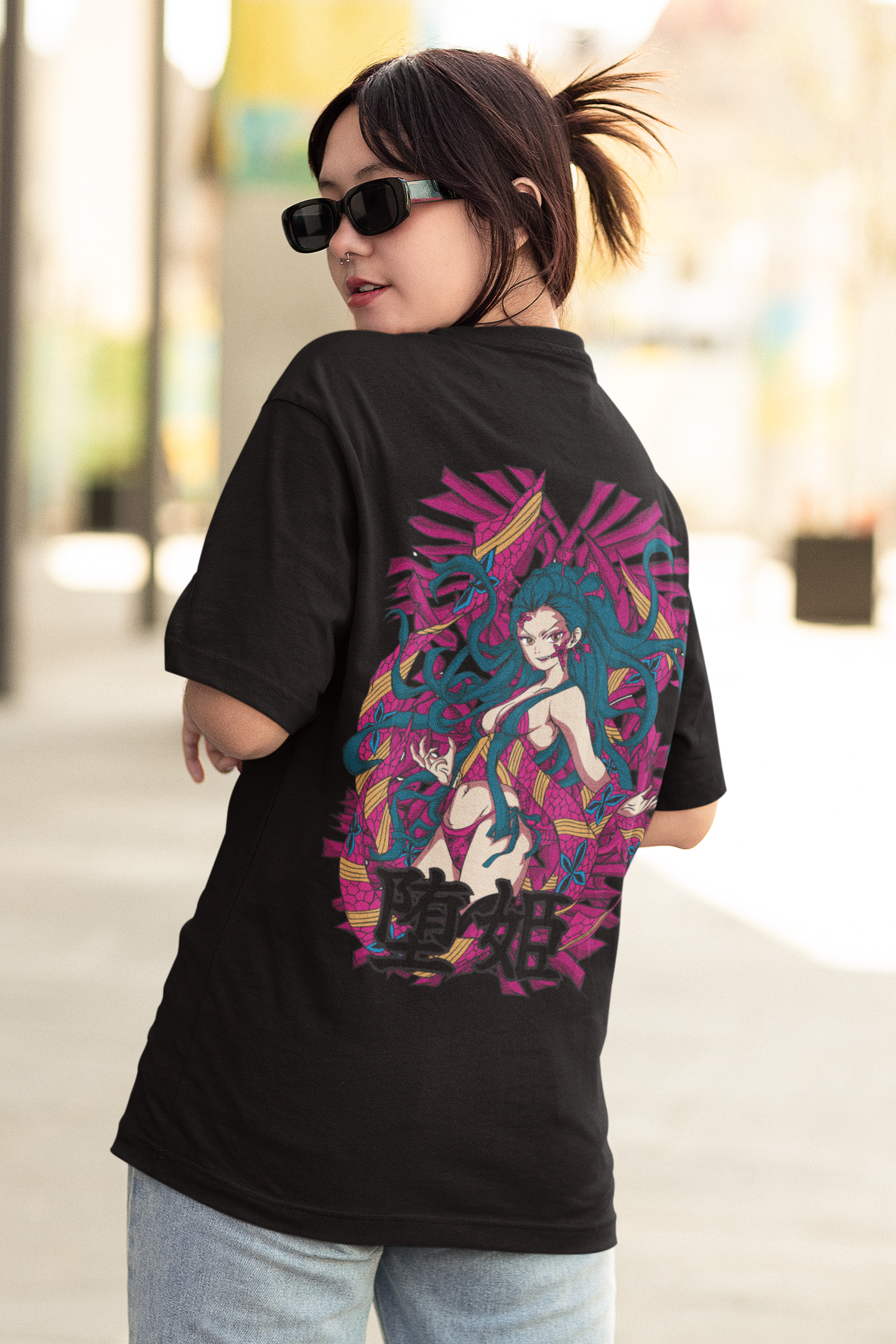 DAKI Demon Slayer Oversized Anime T-Shirts