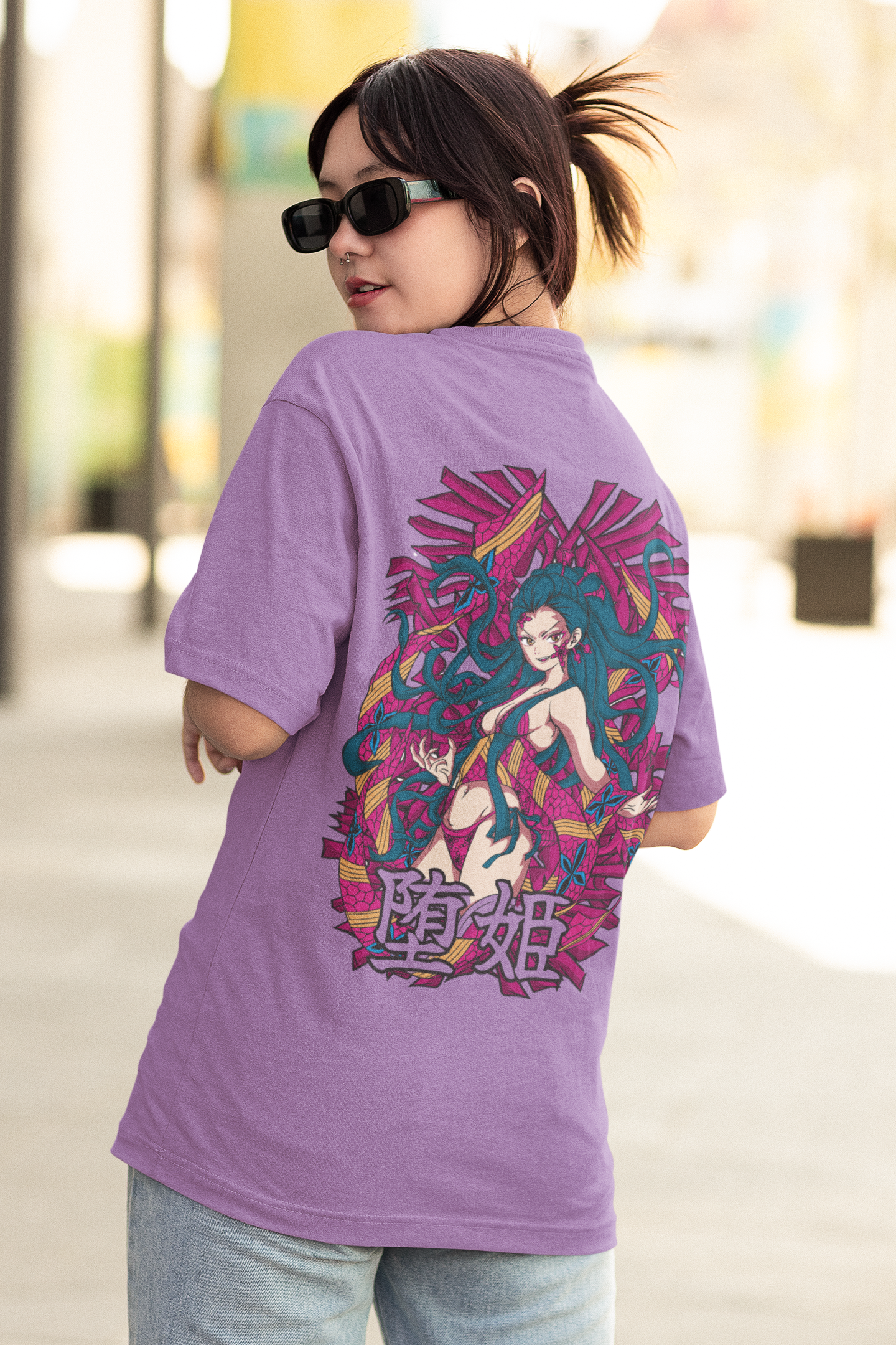 DAKI Demon Slayer Oversized Anime T-Shirts