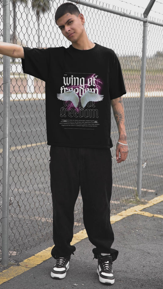 WIGN OF FREEDOM Oversized T-Shirts